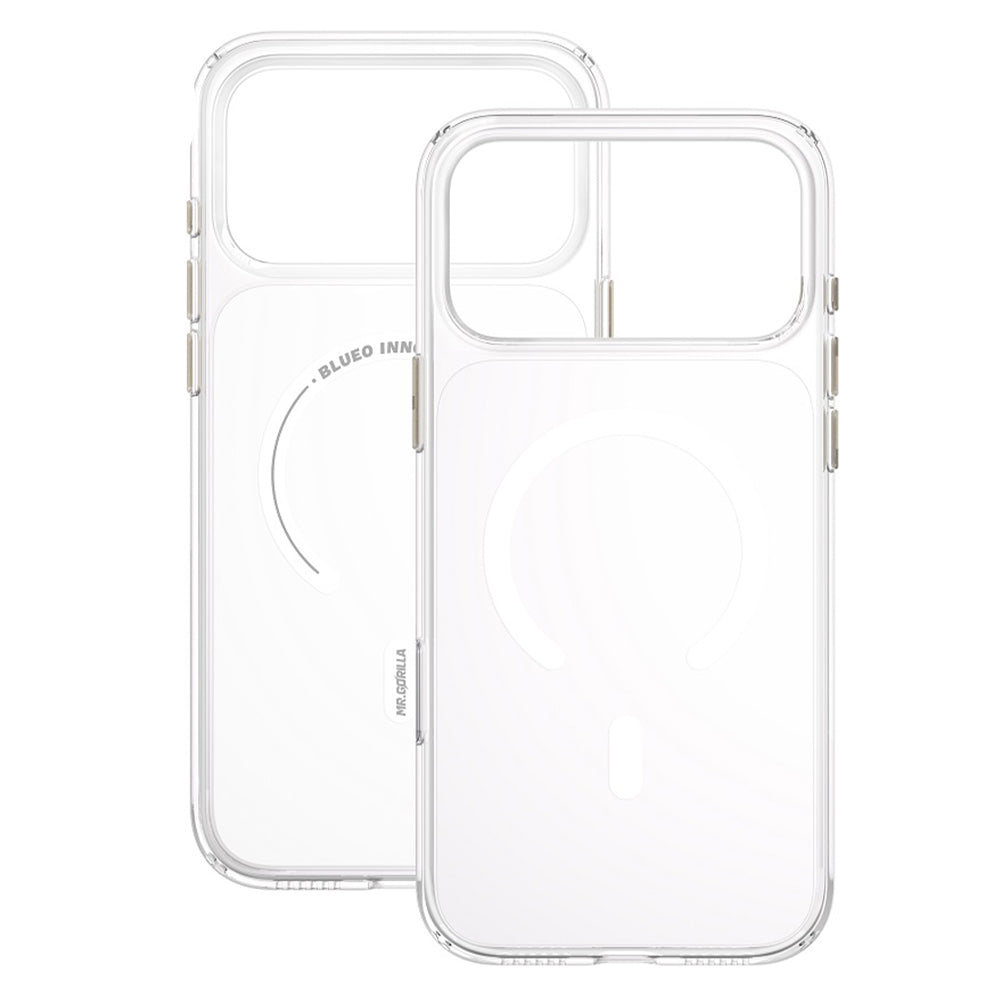MagSafe-Hülle für Apple iPhone 18 Pro Max / 17 Pro Max, Blueo, Crystal+ Anti-Drop, transparent