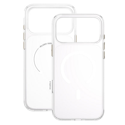 MagSafe-Hülle für Apple iPhone 18 Pro Max / 17 Pro Max, Blueo, Crystal+ Anti-Drop, transparent