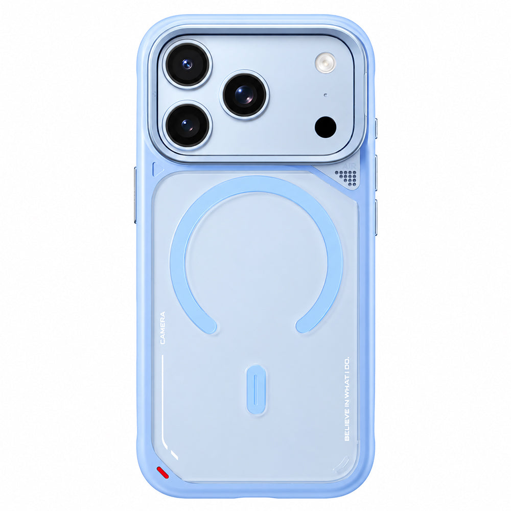 MagSafe-Hülle für Apple iPhone 18 Pro Max / 17 Pro Max, Blueo, Heat Dissipation Stand, Satinblau