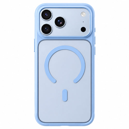 MagSafe-Hülle für Apple iPhone 18 Pro Max / 17 Pro Max, Blueo, hautfreundlich und stoßfest, satiniertes Blau
