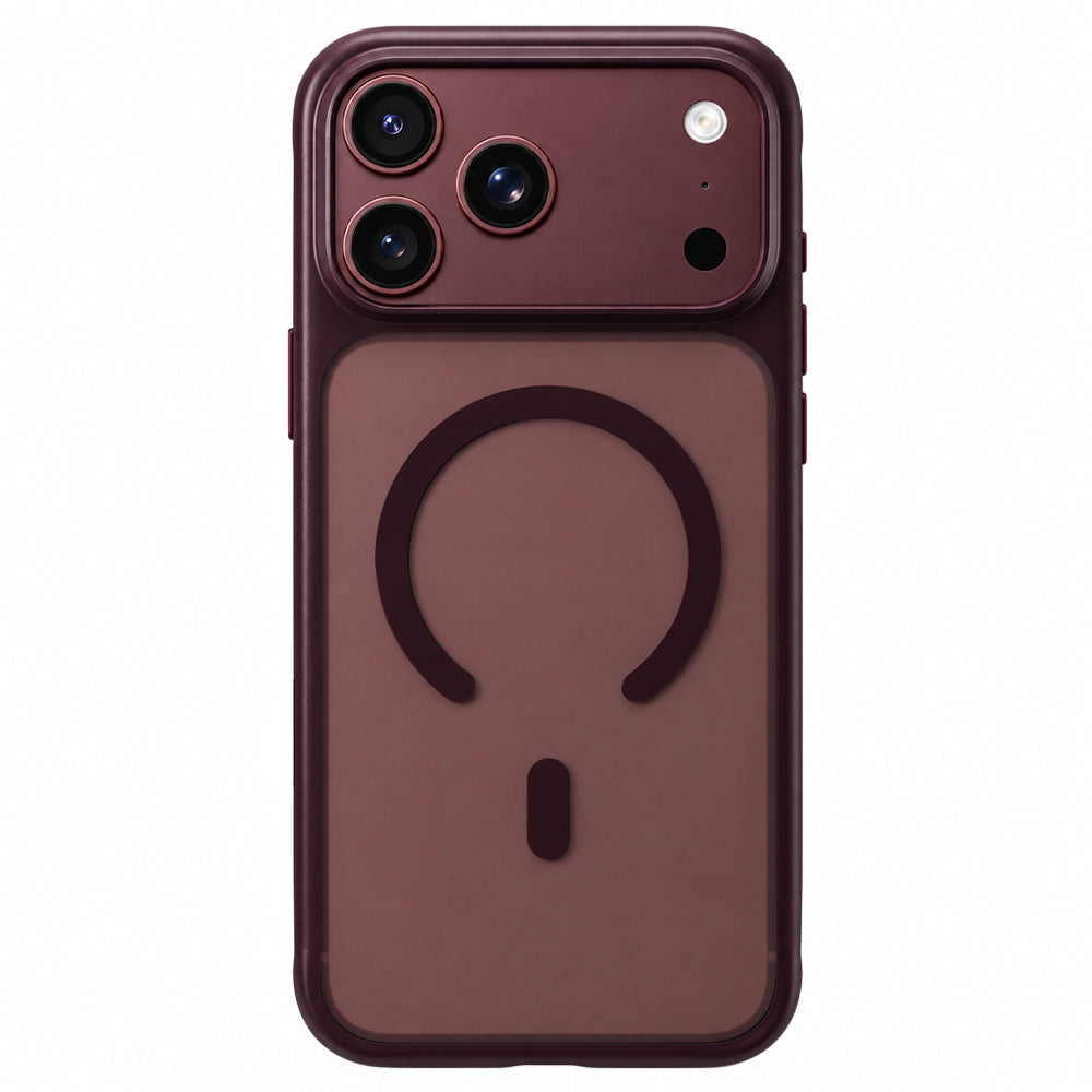 MagSafe Case for Apple iPhone 18 Pro Max / 17 Pro Max, Blueo, Skin-Friendly Anti-Drop, Satin Burgundy