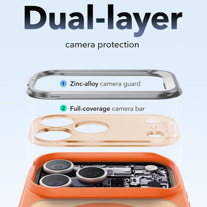 MagSafe Case for Apple iPhone 18 Pro Max / 17 Pro Max, ESR, Classic Hybrid Kickstand, Satin Orange