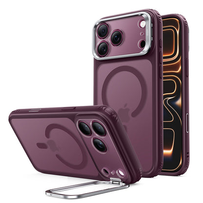 MagSafe Case for Apple iPhone 18 Pro Max / 17 Pro Max, ESR, Classic Hybrid Kickstand, Dark Satin Burgundy
