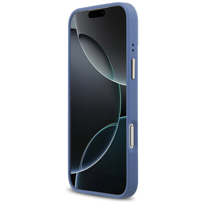 MagSafe-Hülle für Apple iPhone 18 Pro Max / 17 Pro Max, Guess, 4G Strass Logo, Blau