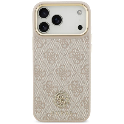 MagSafe-Hülle für Apple iPhone 18 Pro Max / 17 Pro Max, Guess, 4G Strass Logo, Rosa
