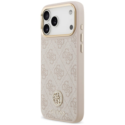 MagSafe-Hülle für Apple iPhone 18 Pro Max / 17 Pro Max, Guess, 4G Strass Logo, Rosa