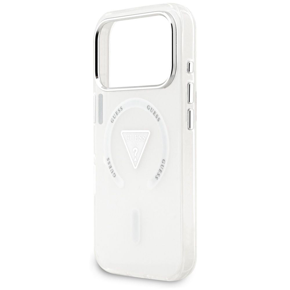 MagSafe-Hülle für Apple iPhone 18 Pro Max / 17 Pro Max, Guess, IML Gradient Triangle Logo, transparent