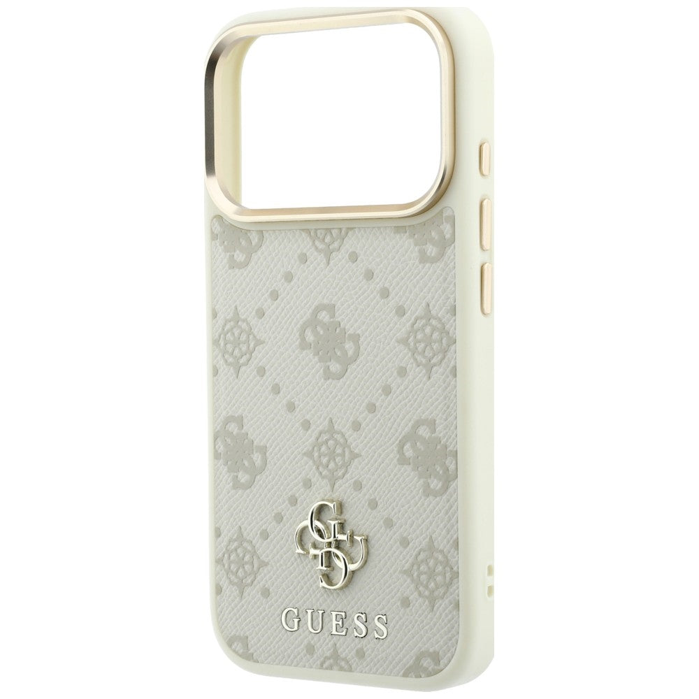 MagSafe-Hülle für Apple iPhone 18 Pro Max / 17 Pro Max, Guess, Peony 4G Small Logo, Beige