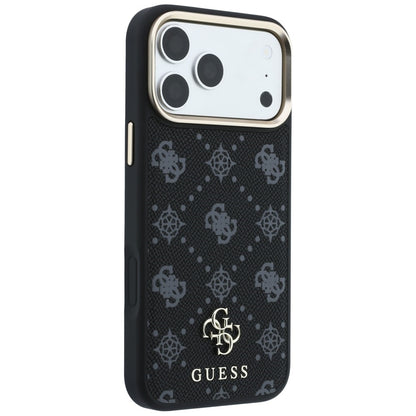 MagSafe-Hülle für Apple iPhone 18 Pro Max / 17 Pro Max, Guess, Peony 4G Small Logo, Schwarz
