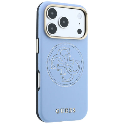 MagSafe-Hülle für Apple iPhone 18 Pro Max / 17 Pro Max, Guess, Perforated 4G, Blau