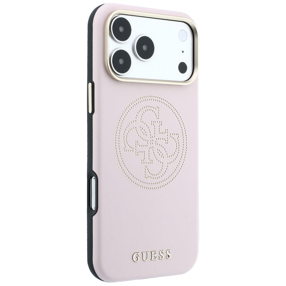 MagSafe-Hülle für Apple iPhone 18 Pro Max / 17 Pro Max, Guess, Perforated 4G, Rosa
