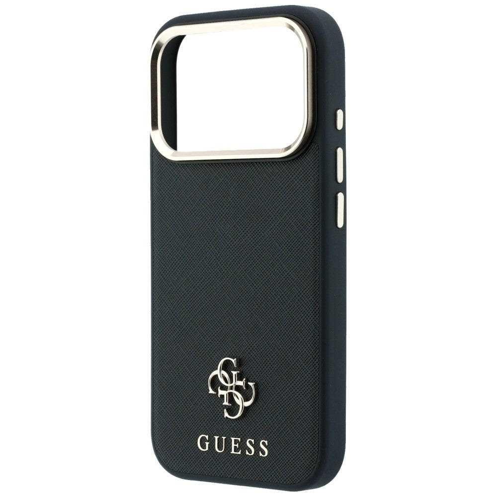 MagSafe Case for Apple iPhone 18 Pro Max / 17 Pro Max, Guess, Saffiano Small 4G Classic, Black