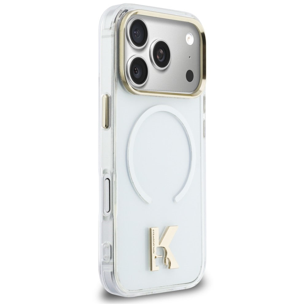 MagSafe-Hülle für Apple iPhone 18 Pro Max / 17 Pro Max, Karl Lagerfeld, IML Karl Head Logo, transparent
