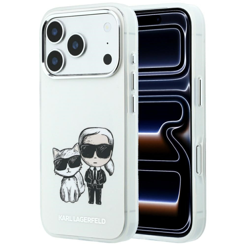 MagSafe-Hülle für Apple iPhone 18 Pro Max / 17 Pro Max, Karl Lagerfeld, KC Bodies Sketch, Beige