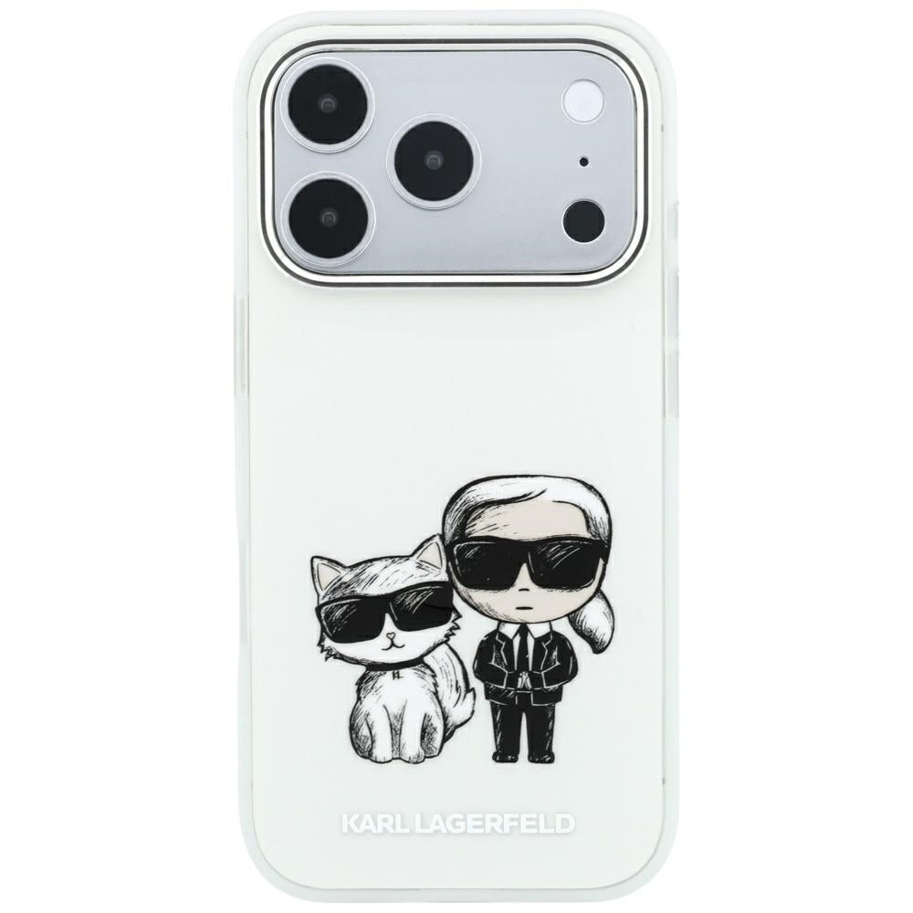 MagSafe-Hülle für Apple iPhone 18 Pro Max / 17 Pro Max, Karl Lagerfeld, KC Bodies Sketch, Beige