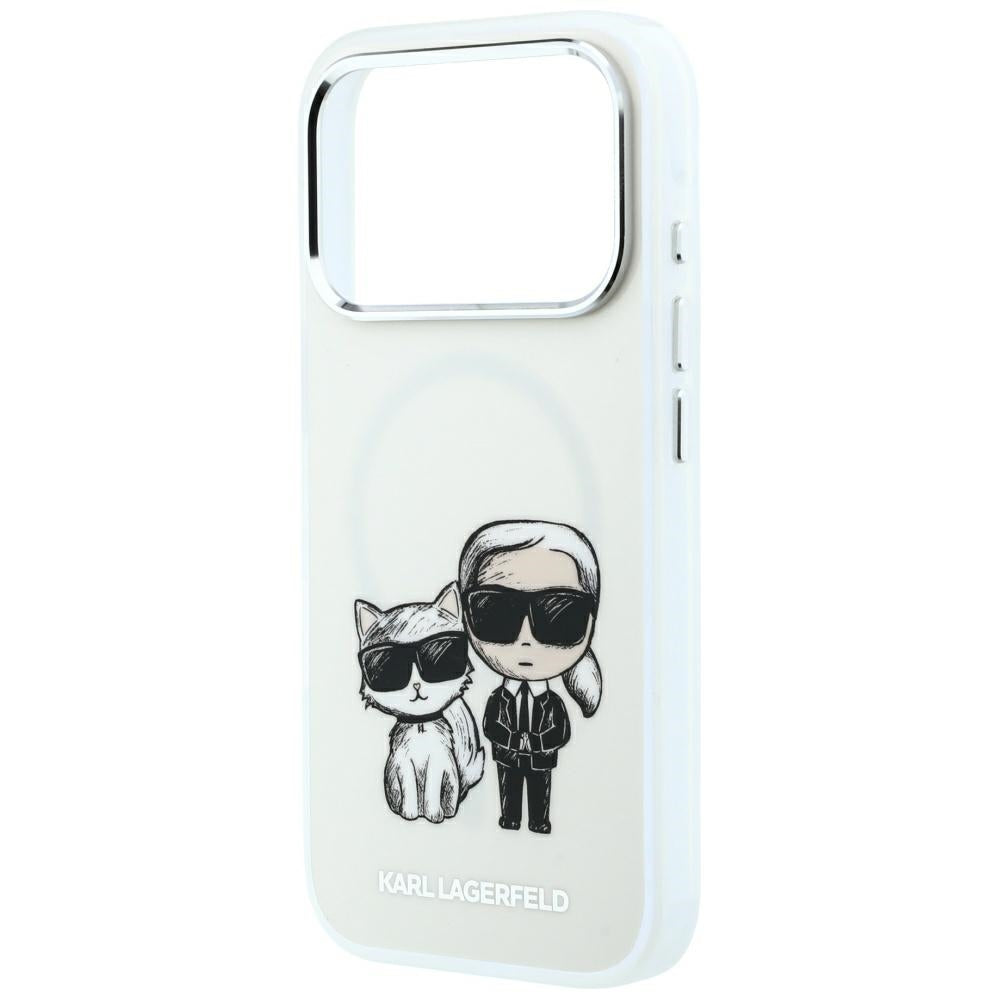 MagSafe-Hülle für Apple iPhone 18 Pro Max / 17 Pro Max, Karl Lagerfeld, KC Bodies Sketch, Beige