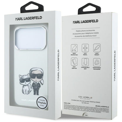 MagSafe-Hülle für Apple iPhone 18 Pro Max / 17 Pro Max, Karl Lagerfeld, KC Bodies Sketch, Beige