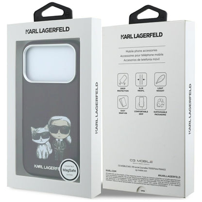 MagSafe Case for Apple iPhone 18 Pro Max / 17 Pro Max, Karl Lagerfeld, KC Bodies Sketch, Burgundy
