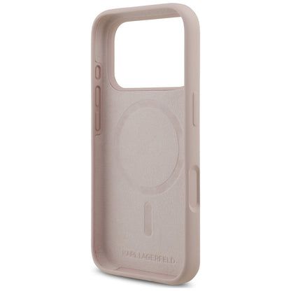 MagSafe-Hülle für Apple iPhone 18 Pro Max / 17 Pro Max, Karl Lagerfeld, Silikonring Karl & Choupette, Rosa