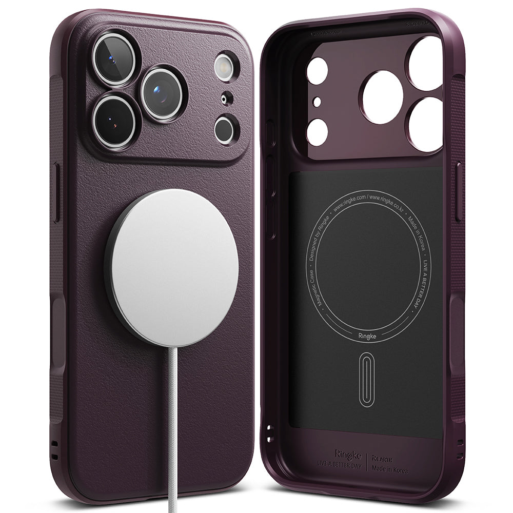 MagSafe-Hülle für Apple iPhone 18 Pro Max / 17 Pro Max, Ringke, Onyx, Dunkelburgunderrot