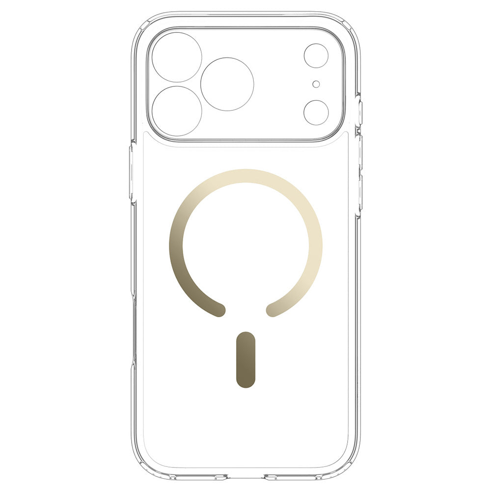 MagSafe-Hülle für Apple iPhone 18 Pro Max / 17 Pro Max, Spigen, Ultra Hybrid, Transparentes Gold ACS12120