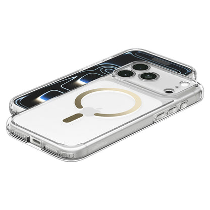 MagSafe-Hülle für Apple iPhone 18 Pro Max / 17 Pro Max, Spigen, Ultra Hybrid, Transparentes Gold ACS12120