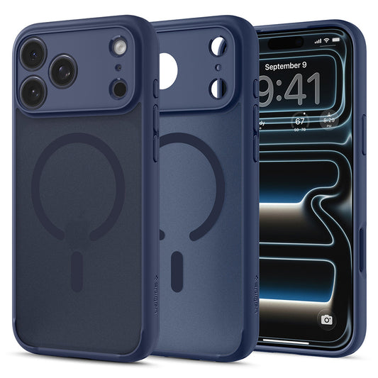 MagSafe-Hülle für Apple iPhone 18 Pro Max / 17 Pro Max, Spigen, Ultra Hybrid, Satin Marineblau ACS11918