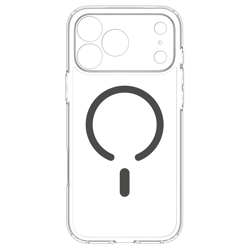 MagSafe-Hülle für Apple iPhone 18 Pro Max / 17 Pro Max, Spigen, Ultra Hybrid, Transparent Grau ACS12119