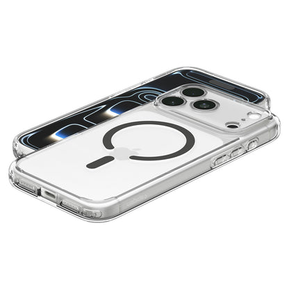 MagSafe-Hülle für Apple iPhone 18 Pro Max / 17 Pro Max, Spigen, Ultra Hybrid, Transparent Grau ACS12119