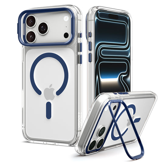MagSafe-Hülle für Apple iPhone 18 Pro Max / 17 Pro Max, Spigen, Ultra Hybrid Optik S, Transparent Marineblau ACS11909
