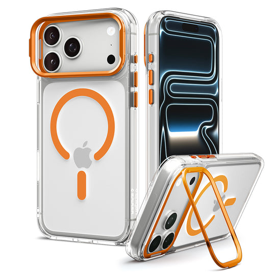 MagSafe-Hülle für Apple iPhone 18 Pro Max / 17 Pro Max, Spigen, Ultra Hybrid Optik S, Transparent Orange ACS11910