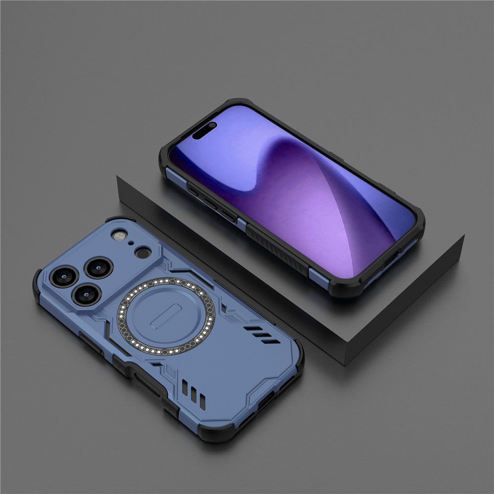 MagSafe-Hülle für Apple iPhone 18 Pro Max / 17 Pro Max, Techsuit, ArmorMag, Blau