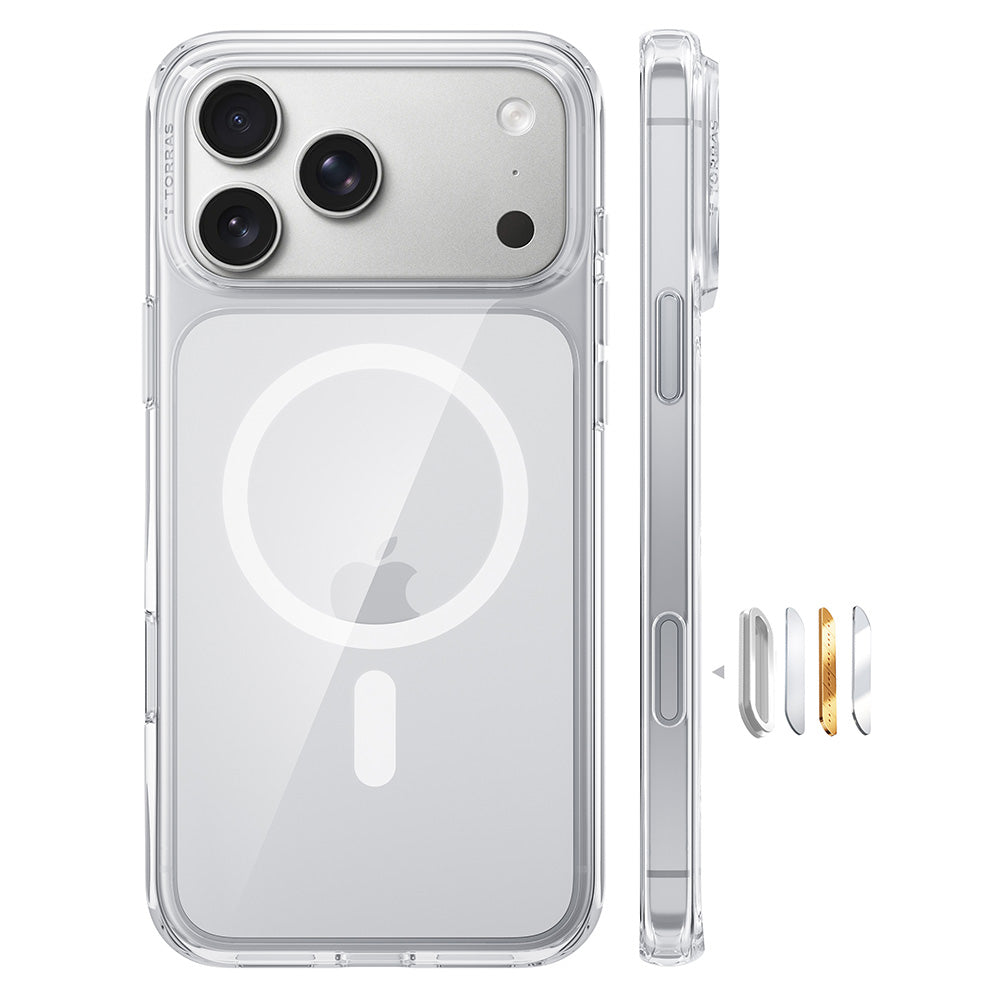 MagSafe-Hülle für Apple iPhone 18 Pro Max / 17 Pro Max, Torras, Guardian, Transparent