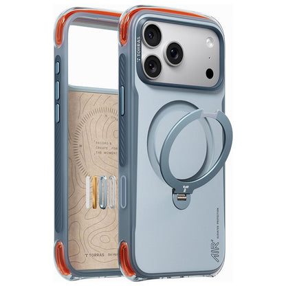 MagSafe-Hülle für Apple iPhone 18 Pro Max / 17 Pro Max, Torras, Ostand Q3 Air Pro, Blau
