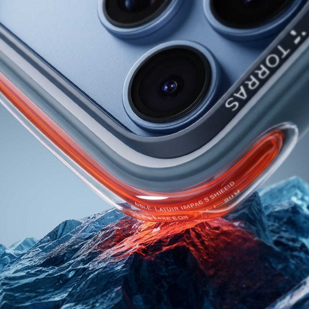MagSafe-Hülle für Apple iPhone 18 Pro Max / 17 Pro Max, Torras, Ostand Q3 Air Pro, Blau