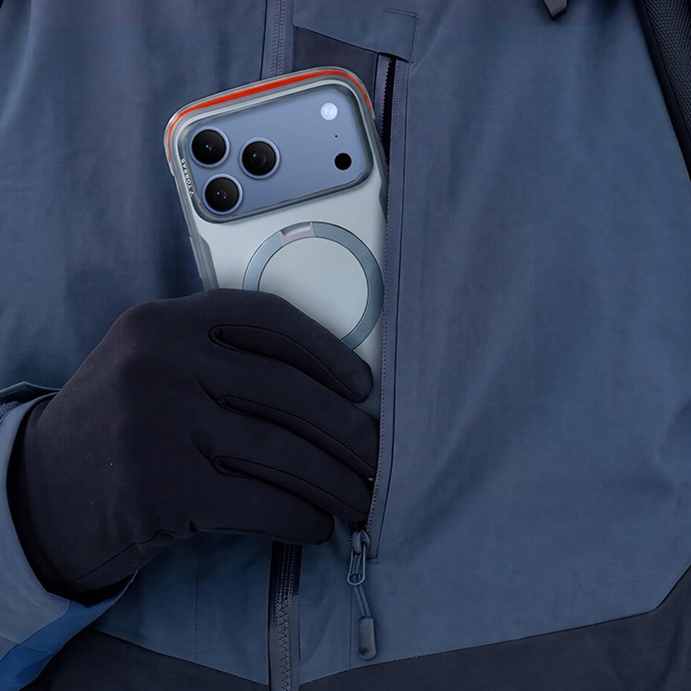 MagSafe-Hülle für Apple iPhone 18 Pro Max / 17 Pro Max, Torras, Ostand Q3 Air Pro, Blau
