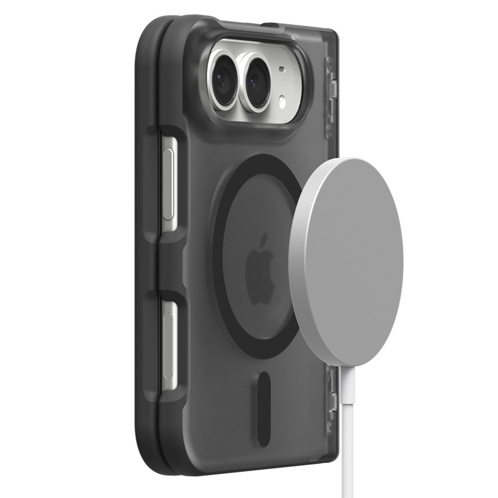 MagSafe-Hülle für Apple iPhone Duo, Spigen, Ultra Hybrid Pro, Schwarz satiniert ACS11689