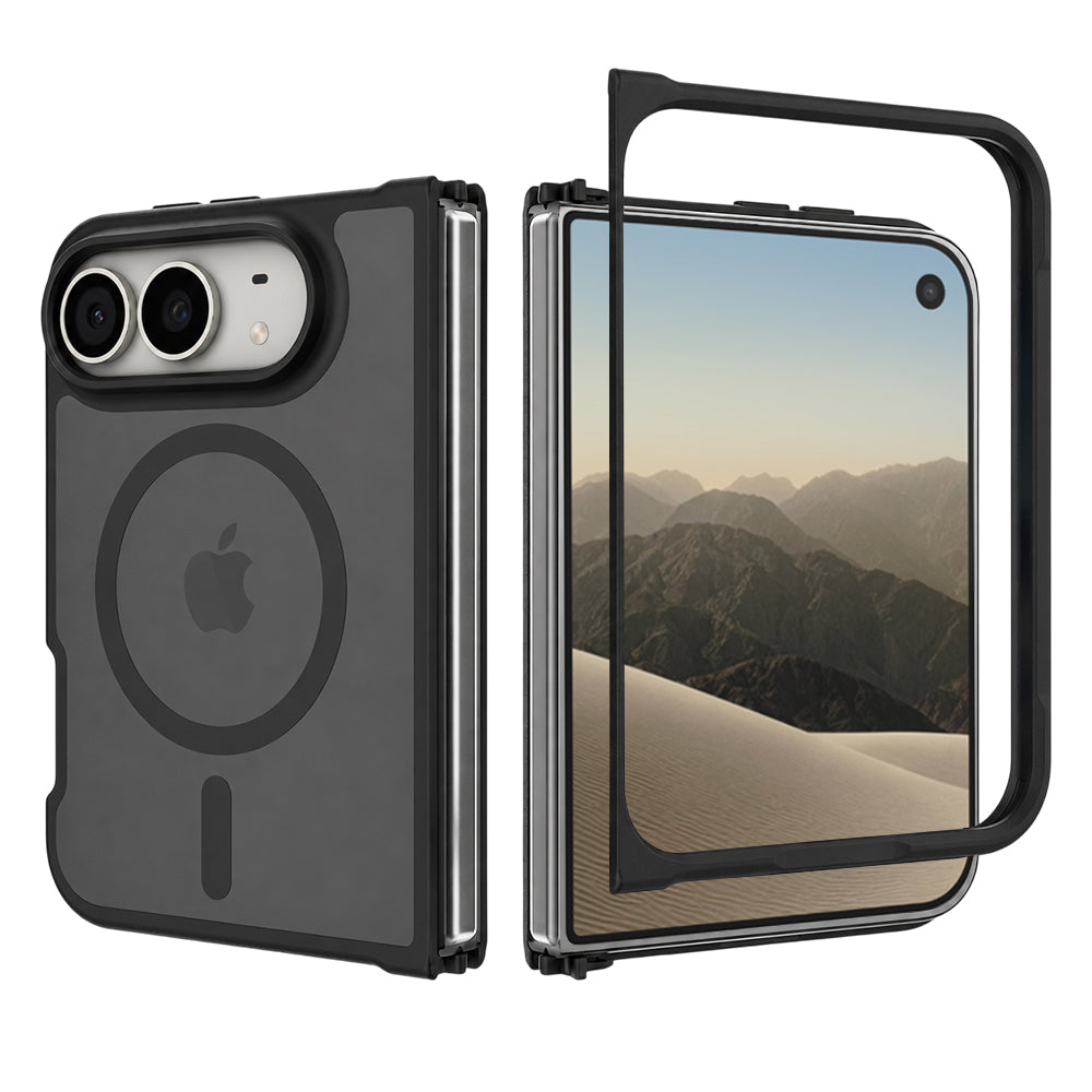 MagSafe Case for Apple iPhone Duo, Techsuit, PureFrost, Satin Black