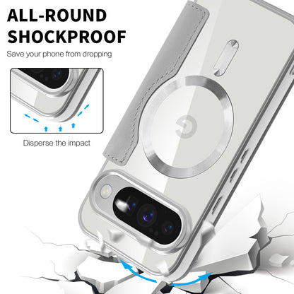 MagSafe Case for Google Pixel 10 Pro / 10, Techsuit, SmartMag Book, Gray