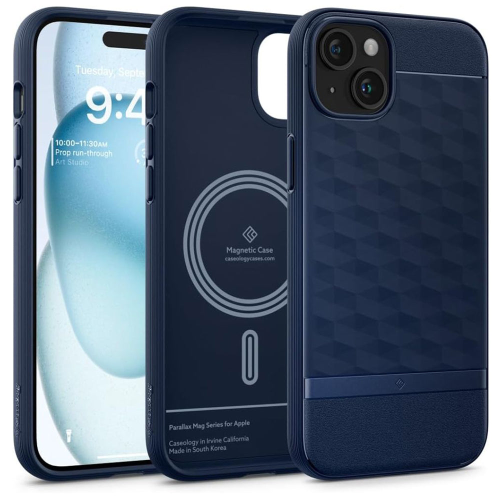 MagSafe Hülle für Google Pixel 10 Pro XL, Spigen, Caseology Parallax, Blau ACS09733