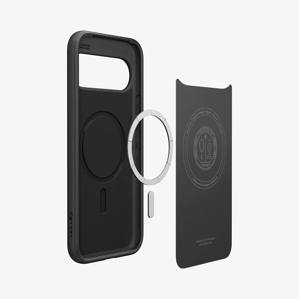 MagSafe Hülle für Google Pixel 10 Pro XL, Spigen, Caseology Parallax, Mattschwarz ACS09731