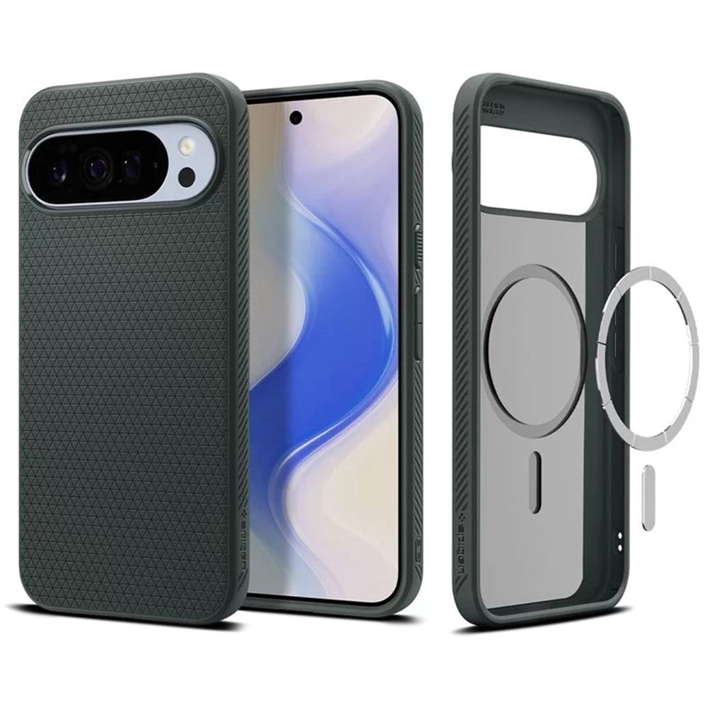 MagSafe Hülle für Google Pixel 10 Pro XL, Spigen, Liquid Air, Grün ACS09719