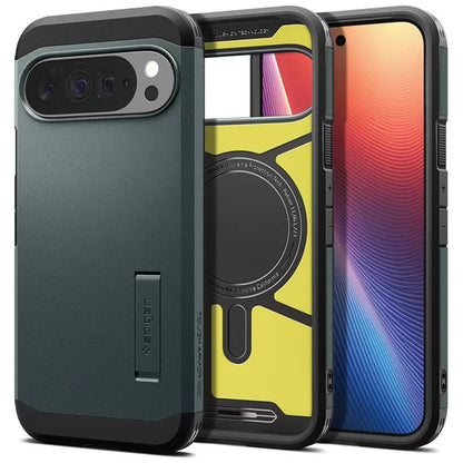 MagSafe-Hülle für Google Pixel 10 Pro XL, Spigen, Tough Armor, Grün ACS09730