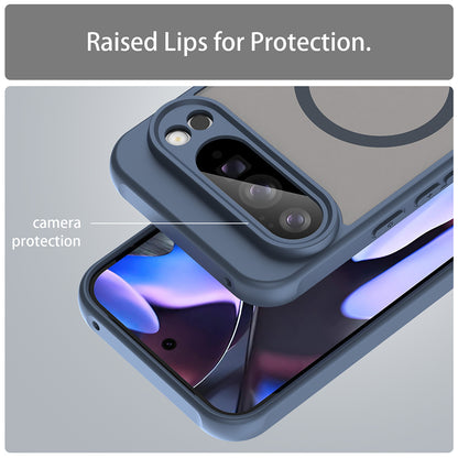 MagSafe Case for Google Pixel 10 Pro XL, Techsuit, HaloFrost II, Navy Blue