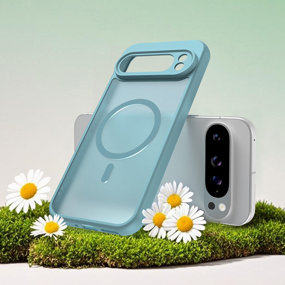 MagSafe Hülle für Google Pixel 10 Pro XL, Techsuit, HaloFrost II, Hellgrün