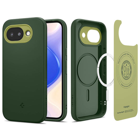 MagSafe Hülle für Google Pixel 10a, Spigen, Caseology Nano Pop, Grün ACS11288