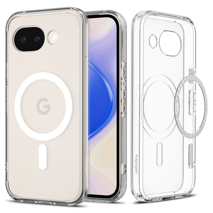 MagSafe-Hülle für Google Pixel 10a, Spigen, Ultra Hybrid, Transparent Weiß ACS11276
