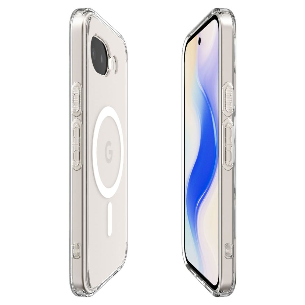 MagSafe-Hülle für Google Pixel 10a, Spigen, Ultra Hybrid, Transparent Weiß ACS11276