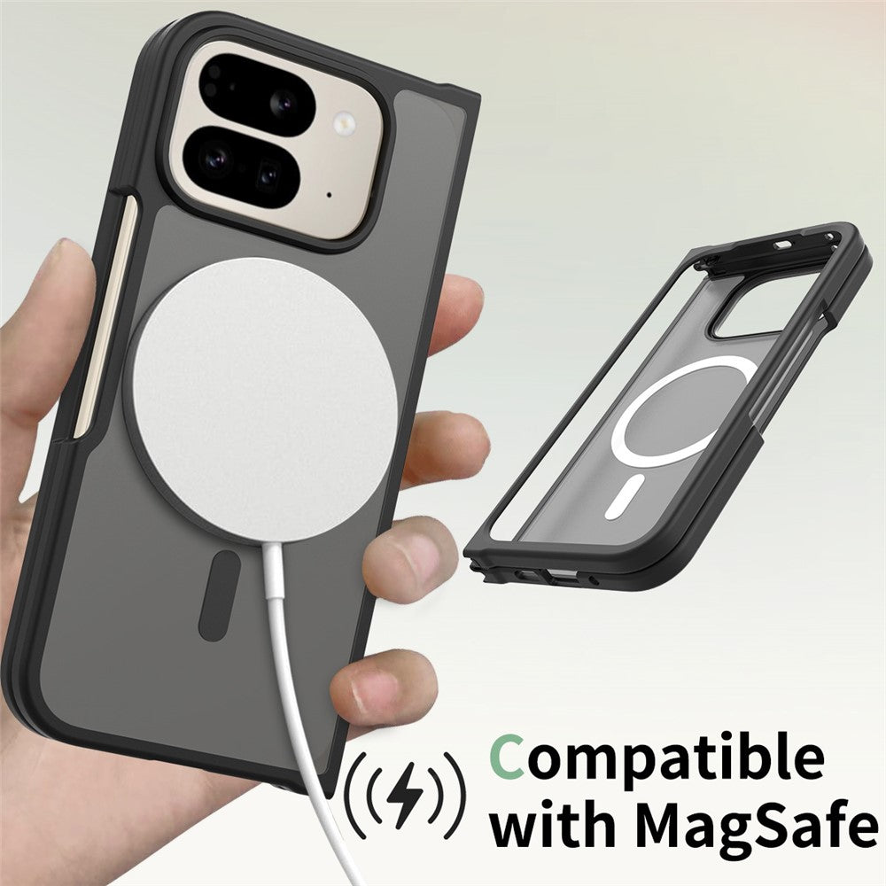 MagSafe-Hülle für Google Pixel 11 Pro Fold, Techsuit, PureFrost, Satin Schwarz