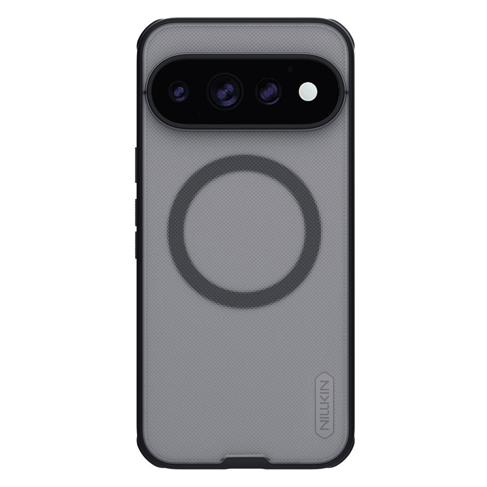 MagSafe-Hülle für Google Pixel 11 Pro, Nillkin, Super Shield Pro, Schwarz Transparent Satiniert